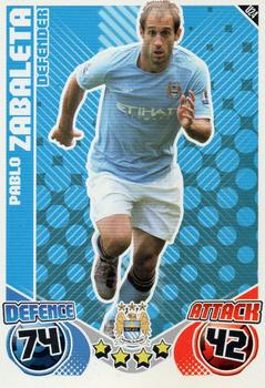 2010-11 Topps Match Attax Premier League Extra #U24 Pablo Zabaleta Front