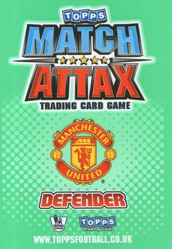 2010-11 Topps Match Attax Premier League Extra #U26 Wes Brown Back
