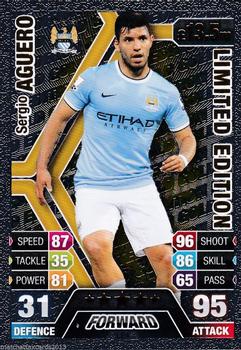 2013-14 Topps Match Attax Premier League - Limited Edition Gold #LE4 Sergio Aguero Front