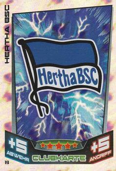 2013-14 Topps Match Attax Bundesliga #19 Hertha BSC Berlin Club-Logo Front