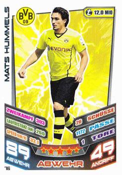 2013-14 Topps Match Attax Bundesliga #76 Mats Hummels Front