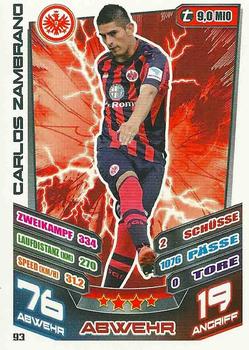 2013-14 Topps Match Attax Bundesliga #93 Carlos Zambrano Front