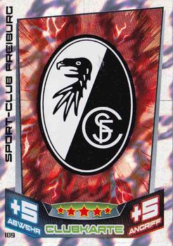 2013-14 Topps Match Attax Bundesliga #109 SC Freiburg Club-Logo Front
