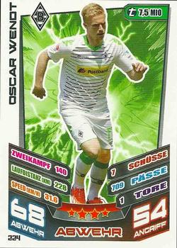 2013-14 Topps Match Attax Bundesliga #224 Oscar Wendt Front