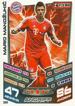 2013-14 Topps Match Attax Bundesliga #251 Mario Mandzukic Front
