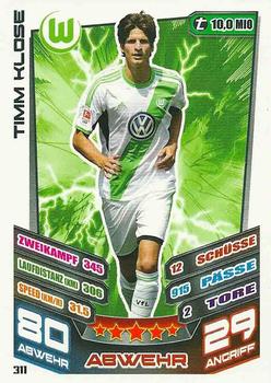 2013-14 Topps Match Attax Bundesliga #311 Timm Klose Front