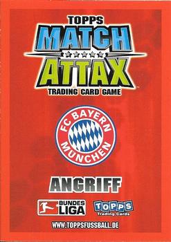 2008-09 Topps Match Attax Bundesliga #270 Luca Toni Back