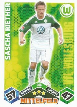 2010-11 Topps Match Attax Bundesliga #316 Sascha Riether Front