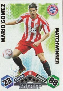 2010-11 Topps Match Attax Bundesliga #381 Mario Gomez Front