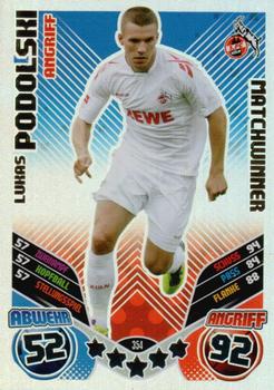 2011-12 Topps Match Attax Bundesliga #354 Lukas Podolski Front