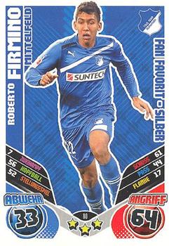 2011-12 Topps Match Attax Bundesliga Extra #80 Roberto Firmino Front