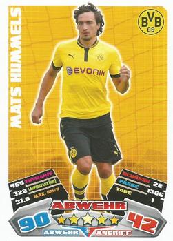 2012-13 Topps Match Attax Bundesliga #39 Mats Hummels Front
