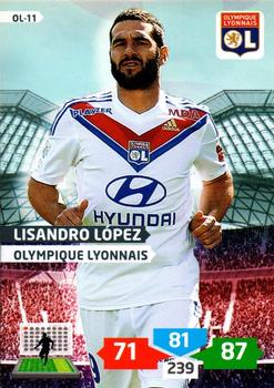 2013-14 Panini Adrenalyn XL Ligue 1 #OL-11 Lisandro Lopez Front