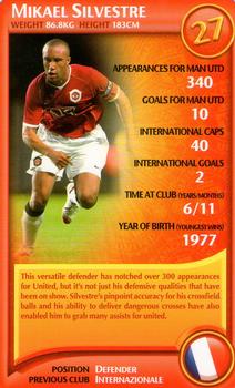 2007 Top Trumps Specials Manchester United #NNO Mikael Silvestre Front