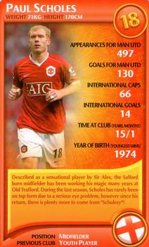 2007 Top Trumps Specials Manchester United #NNO Paul Scholes Front