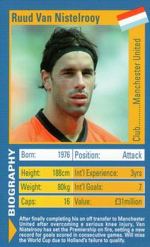 2003 Top Trumps World Football Stars #NNO Ruud Van Nistelrooy Front