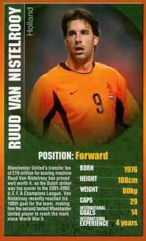 2004 Top Trumps European Football Stars #NNO Ruud Van Nistelrooy Front