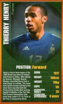 2004 Top Trumps European Football Stars #NNO Thierry Henry Front
