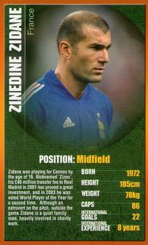 2004 Top Trumps European Football Stars #NNO Zinedine Zidane Front