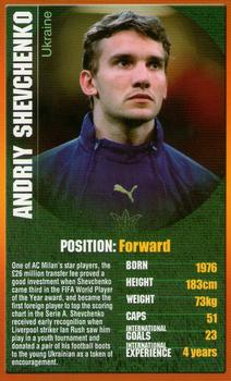 2004 Top Trumps European Football Stars #NNO Andriy Shevchenko Front