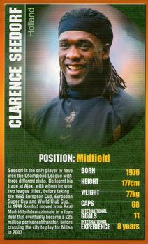 2004 Top Trumps European Football Stars #NNO Clarence Seedorf Front