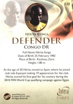 2011 Futera UNIQUE World Football #030 Herita Ilunga Back