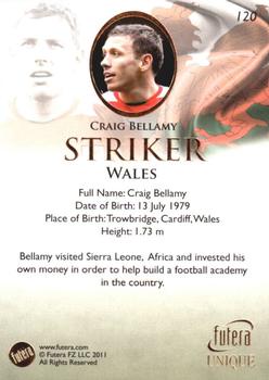 2011 Futera UNIQUE World Football #120 Craig Bellamy Back