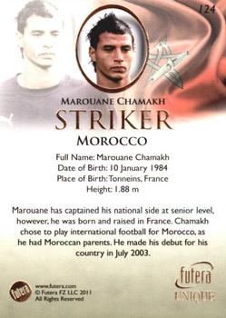 2011 Futera UNIQUE World Football #124 Marouane Chamakh Back