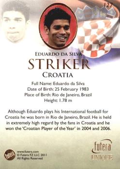2011 Futera UNIQUE World Football #127 Eduardo Da Silva Back