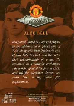 1999 Futera Platinum Manchester United Greatest #NNO Alec Bell Back