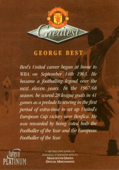 1999 Futera Platinum Manchester United Greatest #NNO George Best Back