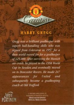 1999 Futera Platinum Manchester United Greatest #NNO Harry Gregg Back