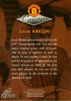 1999 Futera Platinum Manchester United Greatest #NNO Liam Whelan Back