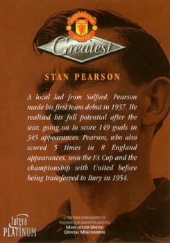 1999 Futera Platinum Manchester United Greatest #NNO Stan Pearson Back