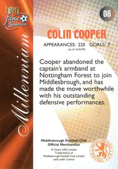 2000 Futera Fans Selection Middlesborough - Foil #8 Colin Cooper Back