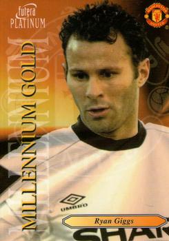 2000 Futera Platinum Millennium Gold Manchester United #NNO Ryan Giggs Front