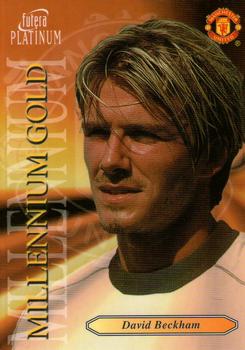 2000 Futera Platinum Millennium Gold Manchester United #NNO David Beckham Front