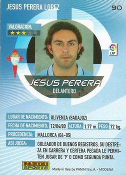 2006-07 Panini Megacracks #90 Jesus Perera Back