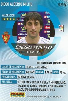2006-07 Panini Megacracks #359 Diego Milito Back