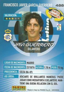 2006-07 Panini Megacracks #488 Javi Guerrero Back
