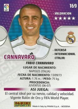 2007-08 Panini Megacracks #169 Cannavaro Back