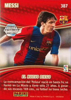 2007-08 Panini Megacracks #387 Messi Back