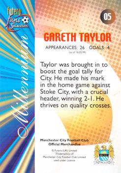 2000 Futera Fans Selection Manchester City #5 Gareth Taylor Back