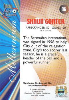 2000 Futera Fans Selection Manchester City #6 Shaun Goater Back