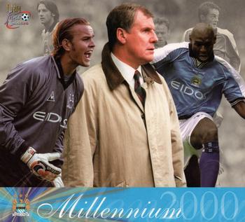 2000 Futera Fans Selection Manchester City #NNO XL Millennium Centrepiece Team Card Front