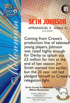 2000 Futera Fans Selection Derby County #5 Seth Johnson Back