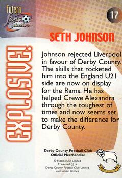 2000 Futera Fans Selection Derby County #17 Seth Johnson Back