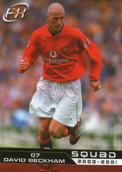 2001 Futera Manchester United FX #2 David Beckham Front