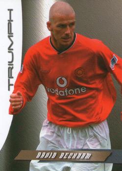 2001 Futera Manchester United FX #28 David Beckham Front