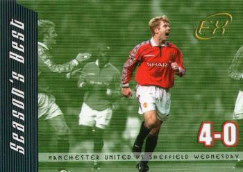 2001 Futera Manchester United FX #45 Manchester United vs Sheffield Wednesday Front